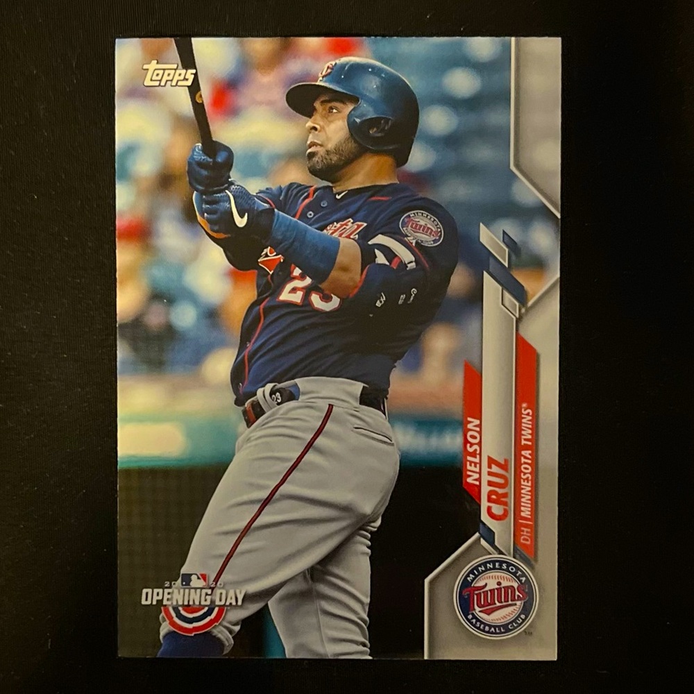 Nelson Cruz 2020 TOPPS #93 MLB Opening Day Minnesota Twins Baseball Trading Card